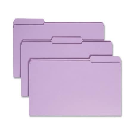 Smead Smead, REINFORCED TOP TAB COLORED FILE FOLDERS, 1/3-CUT TABS, LEGAL SIZE, LAVENDER, 100PK 17434
